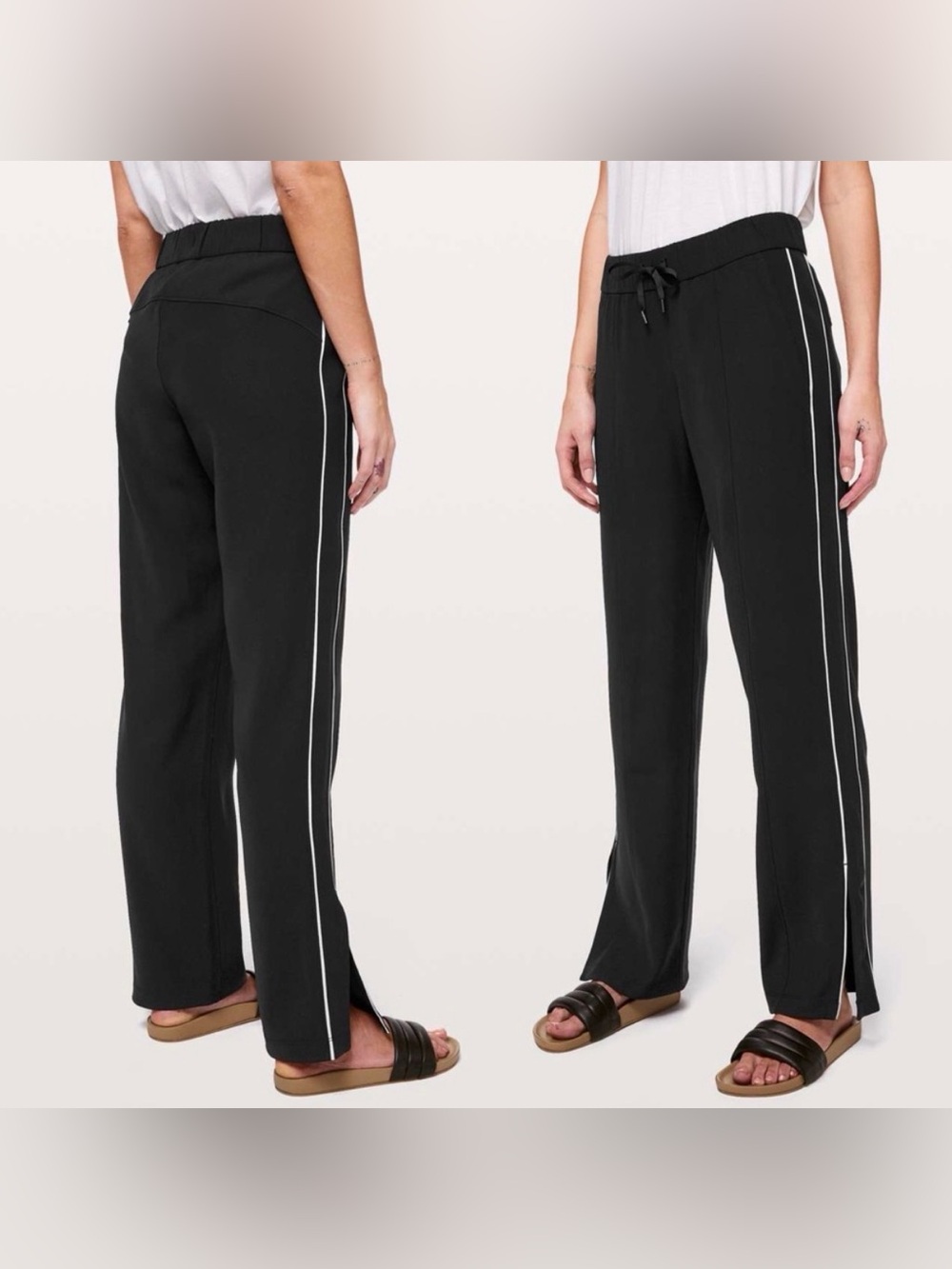 Lululemon On The Right Track Black Pants Size 2